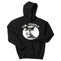 black cat tees funny wo ew people meowy cat lovers Kids Hoodie