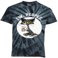 black cat tees funny wo ew people meowy cat lovers Kids Tie-Dye T-Shirt