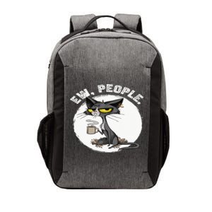 black cat tees funny wo ew people meowy cat lovers Vector Backpack