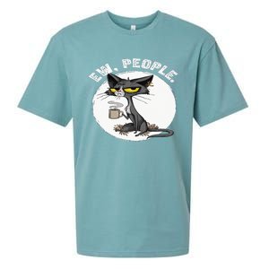 black cat tees funny wo ew people meowy cat lovers Sueded Cloud Jersey T-Shirt