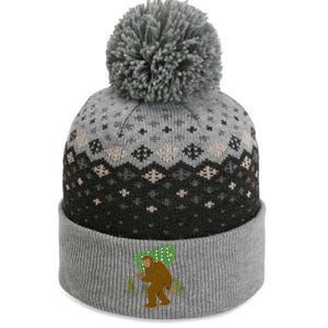 Bigfoot Christmas Tree Funny Xmas The Baniff Cuffed Pom Beanie