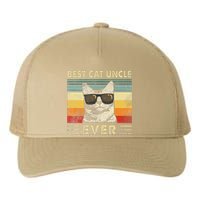 Best Cat Uncle Ever Vintage Retro Cat Dad Father Day Yupoong Adult 5-Panel Trucker Hat