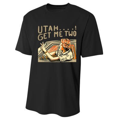 Baseball Chickie Utah Get Me Two Performance Sprint T-Shirt