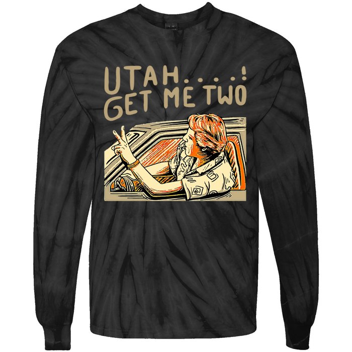 Baseball Chickie Utah Get Me Two Tie-Dye Long Sleeve Shirt