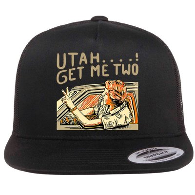 Baseball Chickie Utah Get Me Two Flat Bill Trucker Hat