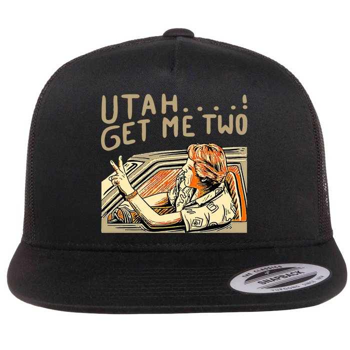 Baseball Chickie Utah Get Me Two Flat Bill Trucker Hat