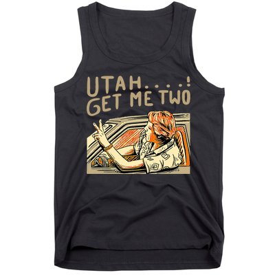 Baseball Chickie Utah Get Me Two Tank Top