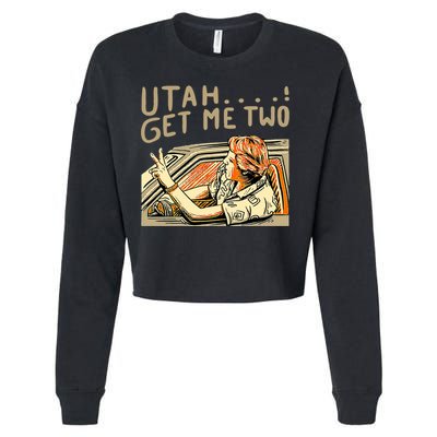 Baseball Chickie Utah Get Me Two Cropped Pullover Crew