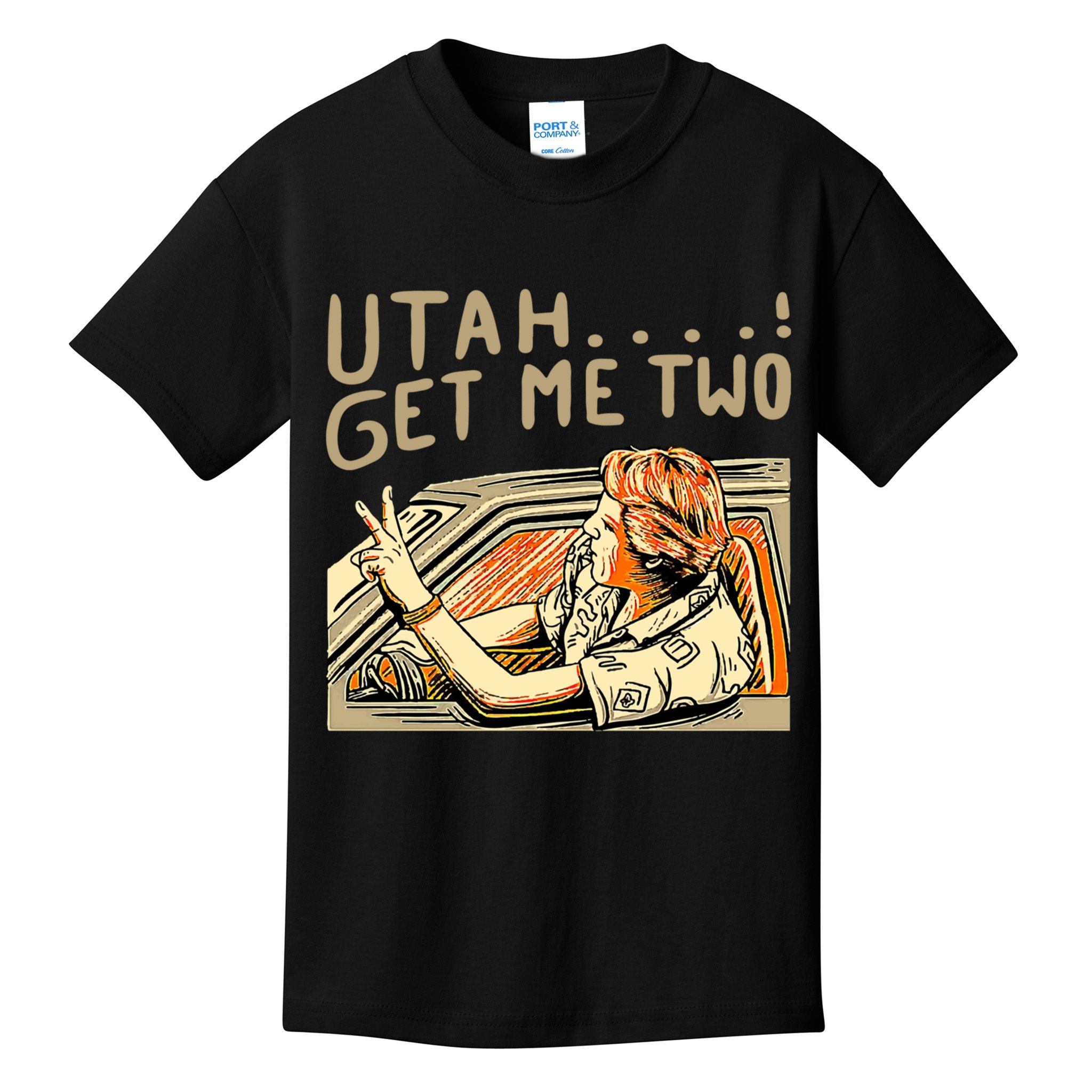 Baseball Chickie Utah Get Me Two Kids T-Shirt