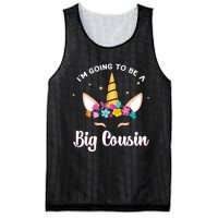 Big Cousin Unicorn Face Gift Cute Unicorn Face Birth Of Baby Mesh Reversible Basketball Jersey Tank