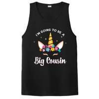 Big Cousin Unicorn Face Gift Cute Unicorn Face Birth Of Baby PosiCharge Competitor Tank