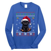 Black Cat Ugly Christmas Sweater Xmas Kitten For Adults Cool Gift Long Sleeve Shirt