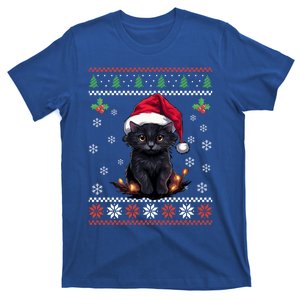 Black Cat Ugly Christmas Sweater Xmas Kitten For Adults Cool Gift T-Shirt