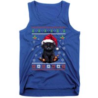 Black Cat Ugly Christmas Sweater Xmas Kitten For Adults Cool Gift Tank Top