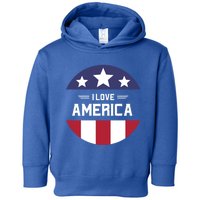 Best Country Usa American Citizen I Love America Meaningful Gift Toddler Hoodie