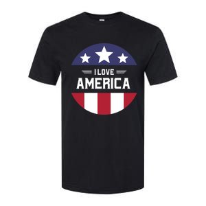 Best Country Usa American Citizen I Love America Meaningful Gift Softstyle CVC T-Shirt