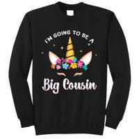 Big Cousin Unicorn Face Gift cute unicorn face birth of baby Sweatshirt