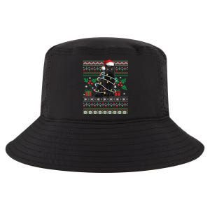 Black Cat Ugly Christmas Santa Cat Cool Gift Cool Comfort Performance Bucket Hat