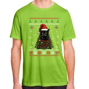 Black Cat Ugly Christmas Xmas Kitten Dults Great Gift Adult ChromaSoft Performance T-Shirt