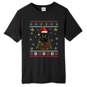 Black Cat Ugly Christmas Xmas Kitten Dults Great Gift Tall Fusion ChromaSoft Performance T-Shirt