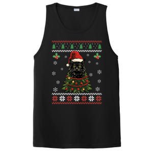 Black Cat Ugly Christmas Xmas Kitten Dults Great Gift PosiCharge Competitor Tank