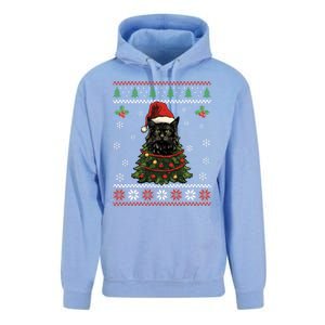 Black Cat Ugly Christmas Xmas Kitten Dults Great Gift Unisex Surf Hoodie