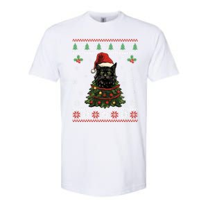 Black Cat Ugly Christmas Xmas Kitten Dults Great Gift Softstyle CVC T-Shirt