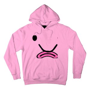 Blobfish Costume Ugly Blob Fish Face Grumpy Grouch Hoodie