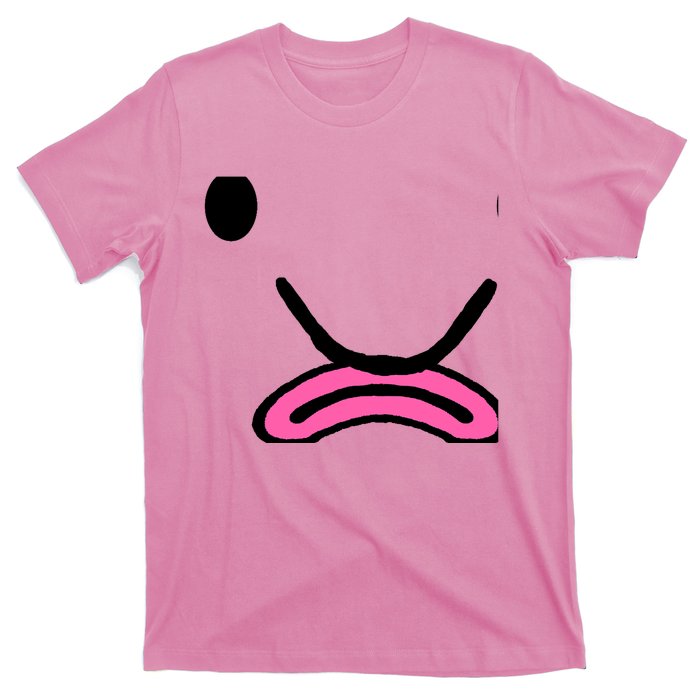 Blobfish Costume Ugly Blob Fish Face Grumpy Grouch T-Shirt