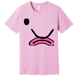 Blobfish Costume Ugly Blob Fish Face Grumpy Grouch Premium T-Shirt