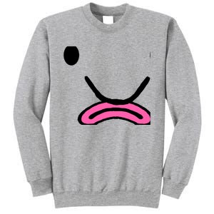 Blobfish Costume Ugly Blob Fish Face Grumpy Grouch Sweatshirt