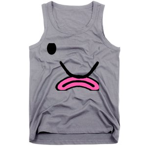 Blobfish Costume Ugly Blob Fish Face Grumpy Grouch Tank Top