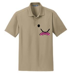 Blobfish Costume Ugly Blob Fish Face Grumpy Grouch Dry Zone Grid Polo