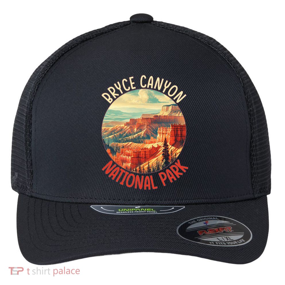 Bryce Canyon Us Stateutah Nation Parks Camping Flexfit Unipanel Trucker Cap