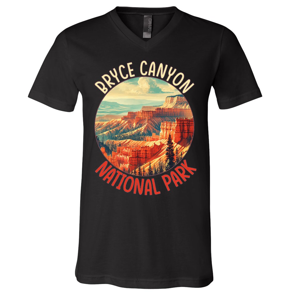 Bryce Canyon Us Stateutah Nation Parks Camping V-Neck T-Shirt