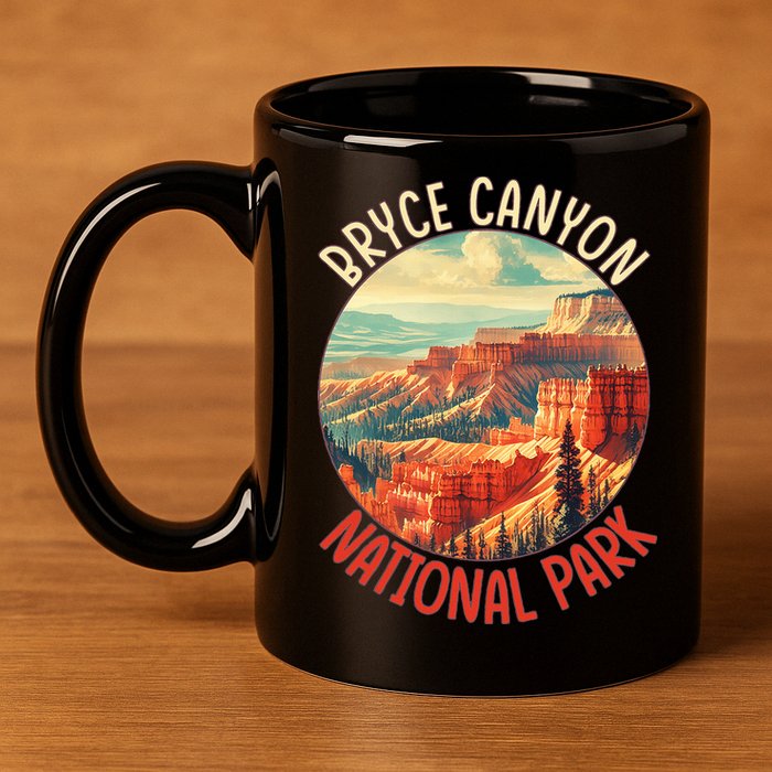 Bryce Canyon Us Stateutah Nation Parks Camping 11oz C Handle Ceramic Mug