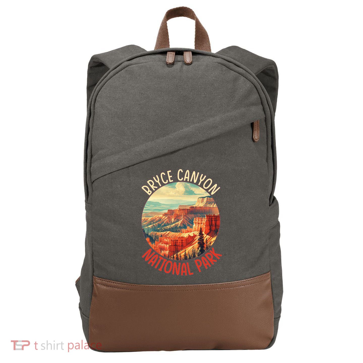 Bryce Canyon Us Stateutah Nation Parks Camping Cotton Canvas Backpack