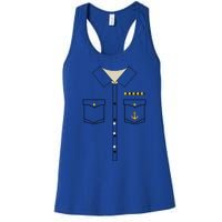 Boat Captain Uniform Costume Halloween Women's Racerback Tank