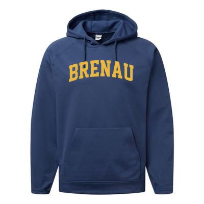 Brenau College University Retro Cute Performance Fleece Hoodie