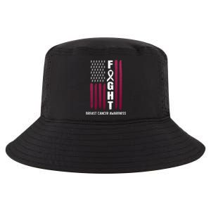 Breast Cancer Usa Flag Cool Comfort Performance Bucket Hat