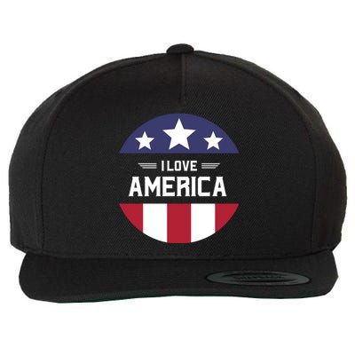 Best Country Usa American Citizen I Love America Cute Gift Wool Snapback Cap