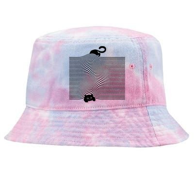 Black Cat Under The Blanket Cats Mom Cats Dad Tie-Dyed Bucket Hat