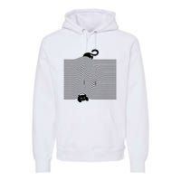 Black Cat Under The Blanket Cats Mom Cats Dad Premium Hoodie