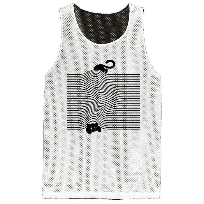 Black Cat Under The Blanket Cats Mom Cats Dad Mesh Reversible Basketball Jersey Tank