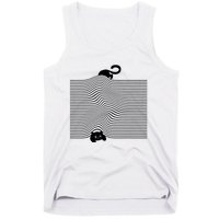 Black Cat Under The Blanket Cats Mom Cats Dad Tank Top