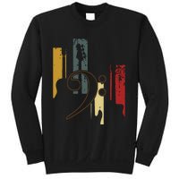 Bass Clef Vintage Bass Guitar Players Music Vintage Guitar Sweatshirt