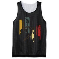 Bass Clef Vintage Bass Guitar Players Music Vintage Guitar Mesh Reversible Basketball Jersey Tank