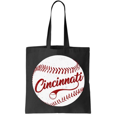 Baseball Cincinnati Vintage Ball Red Seam National Pastime Bag