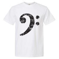 Bass Clef Vintage Black Bassist Bass Player Garment-Dyed Heavyweight T-Shirt