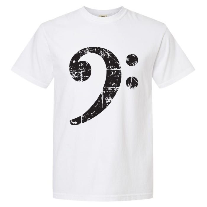 Bass Clef Vintage Black Bassist Bass Player Garment-Dyed Heavyweight T-Shirt